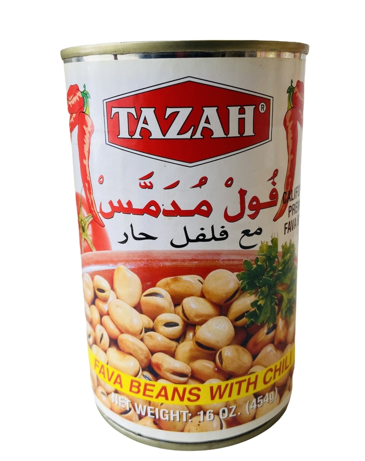 Tazah Fava Beans With Chili 24x16oz