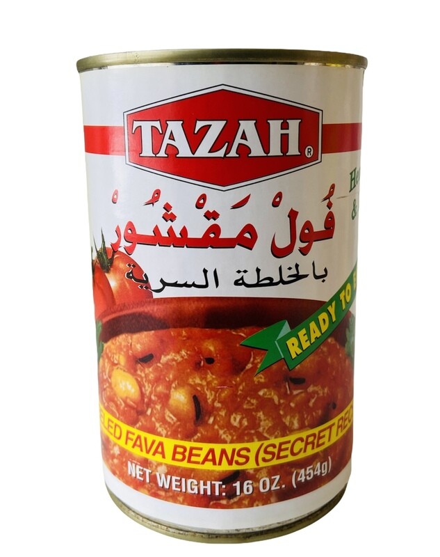 Tazah Peeled Fava Beans Secret Recipe 24x16oz