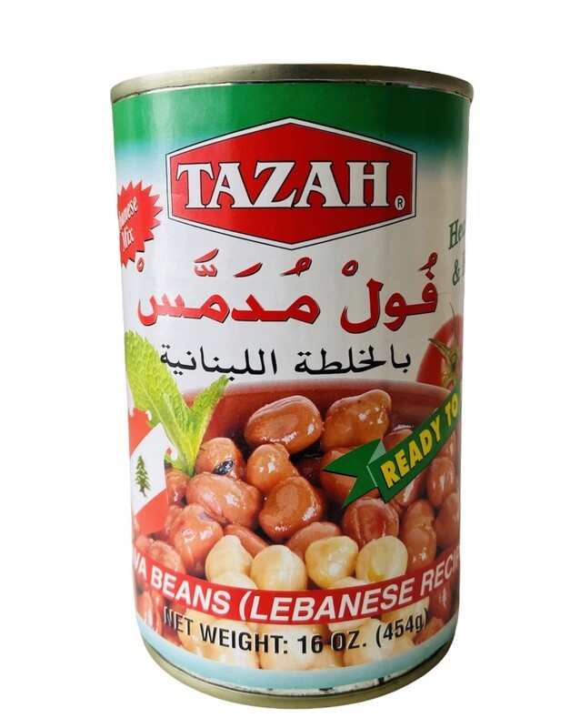 Tazah Fava Beans Lebanese Recipe 24x16oz