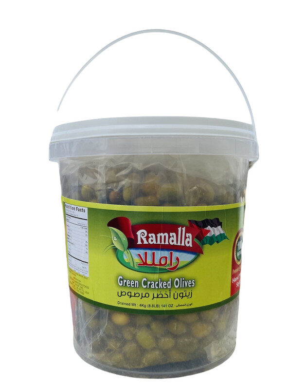 Ramalla Green Cracked Olives 2x4kg