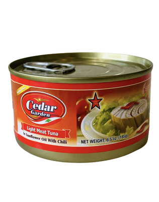 Cedar Garden Tuna With Sunflower Oil &amp; Chili 48x6.5oz