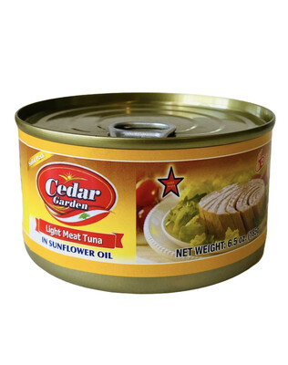 Cedar Garden Tuna With Sunflower Oil 48x6.5oz