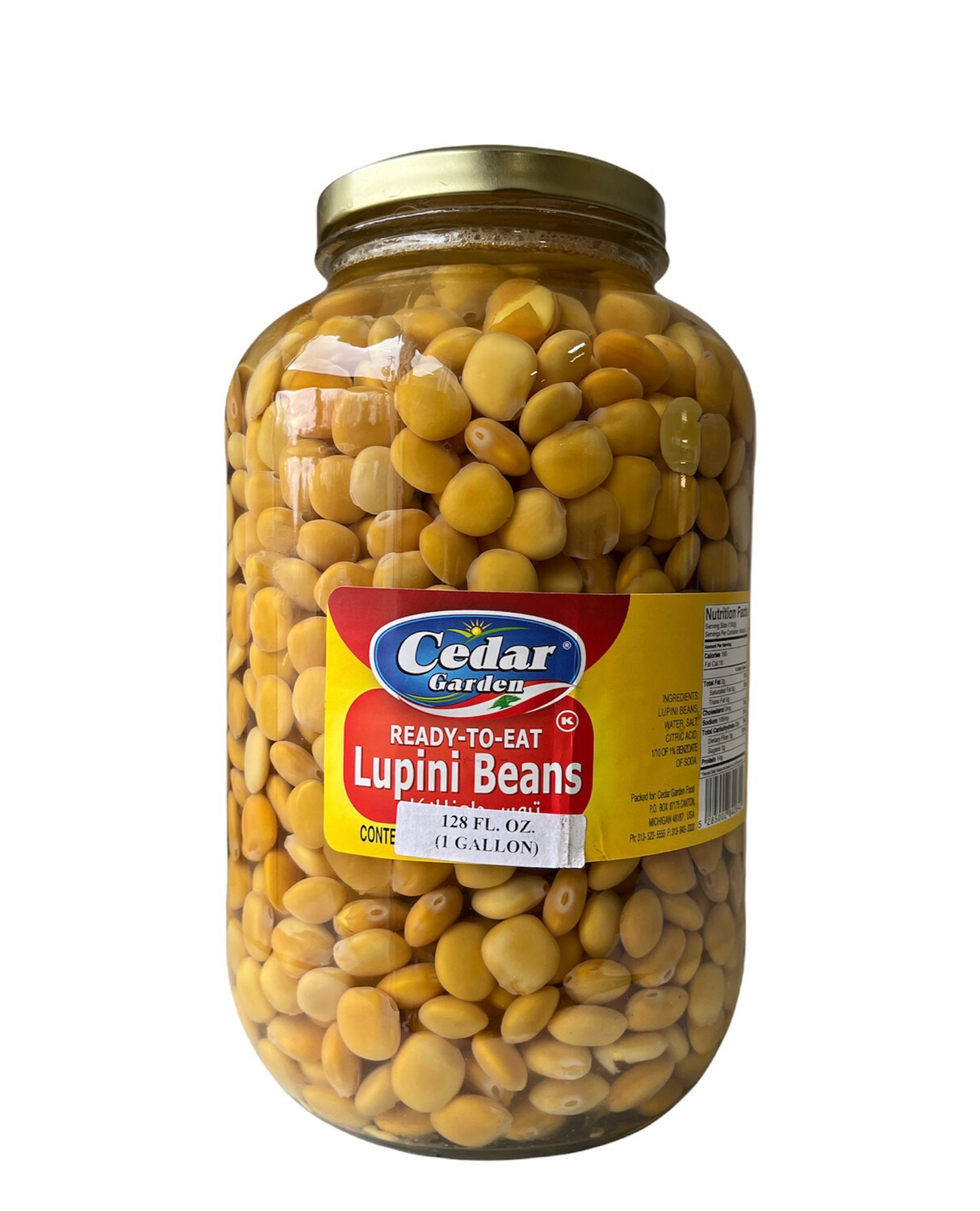 Cedar Garden “Ready-To-Eat” Lupini Beans 4x1G