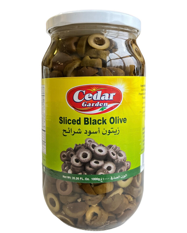 Cedar Garden Sliced Black Olives 12x1kg