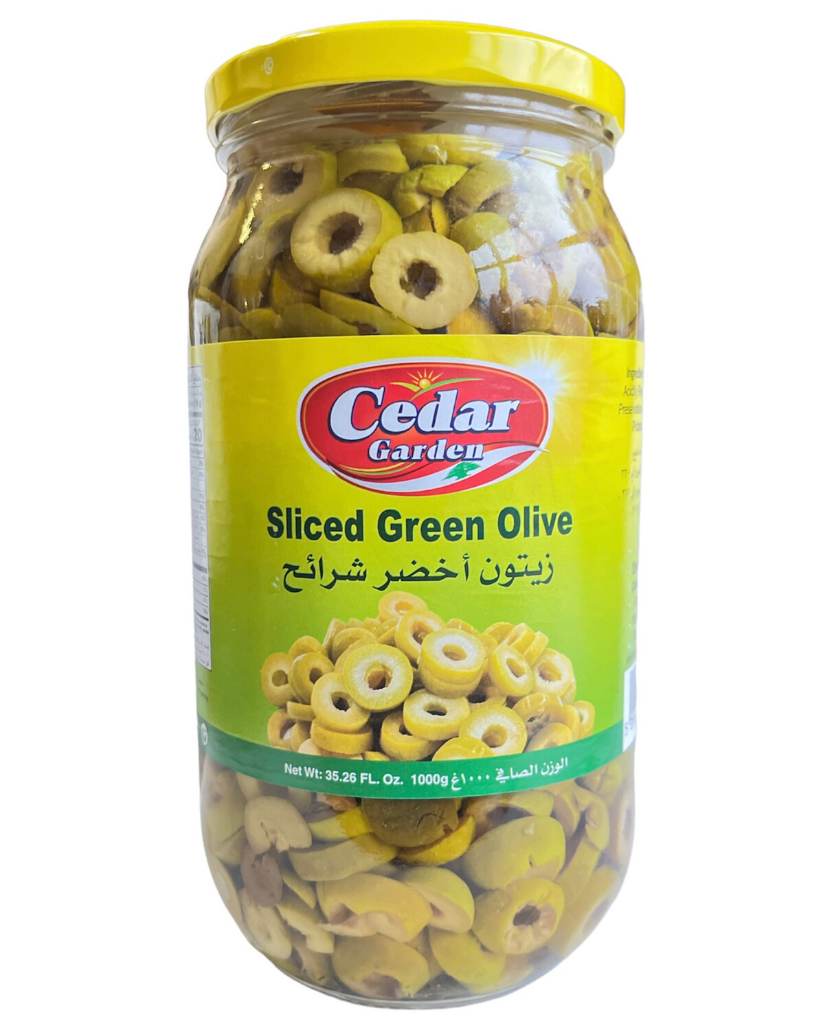 Cedar Garden Sliced Green Olives 12x1kg