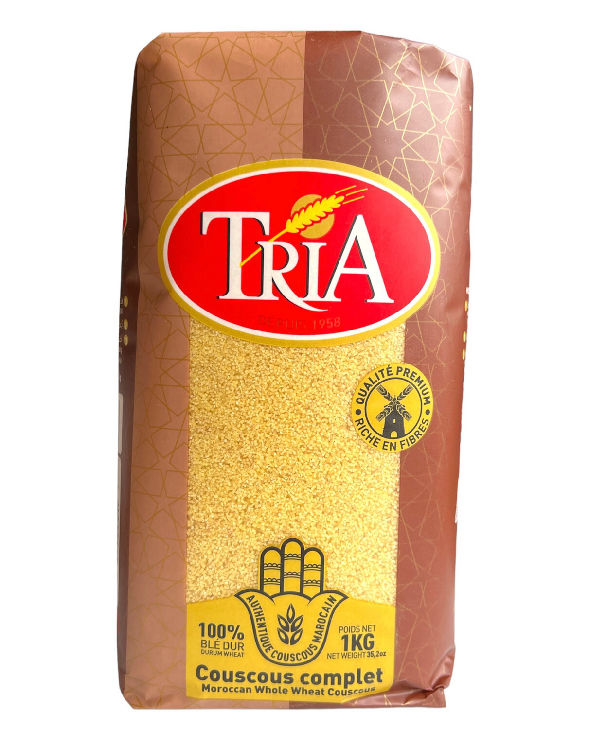 Tria Couscous Whole Wheat 15x1Kg