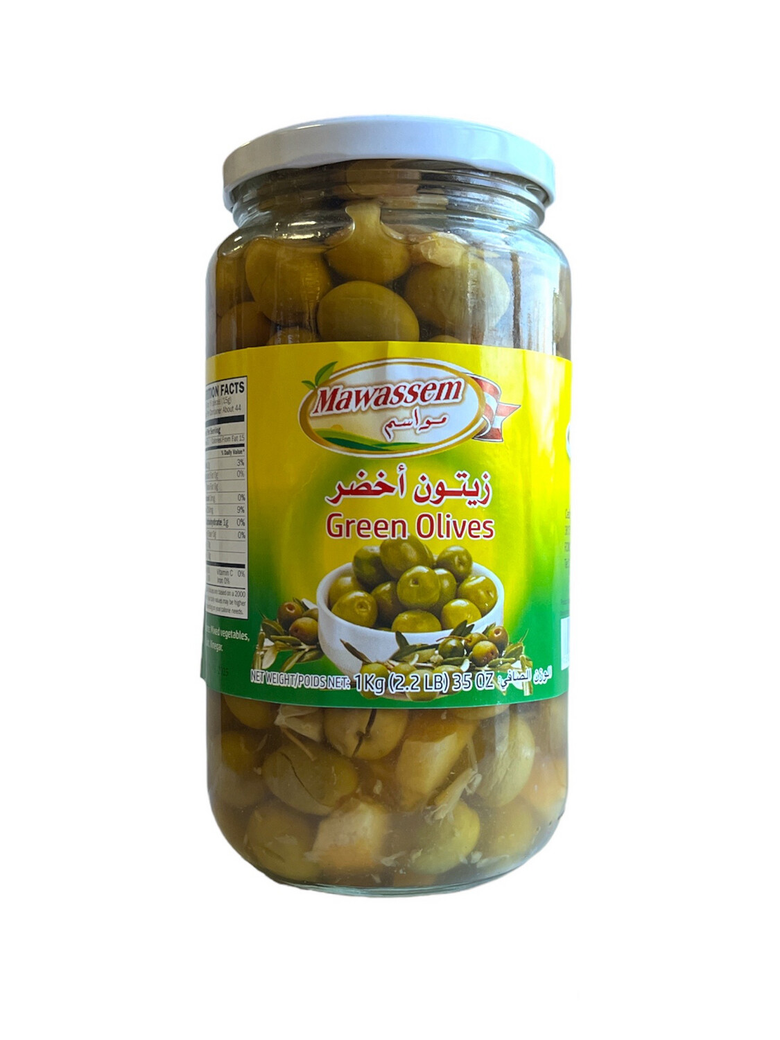 Mawassem Green Olives 12x1K