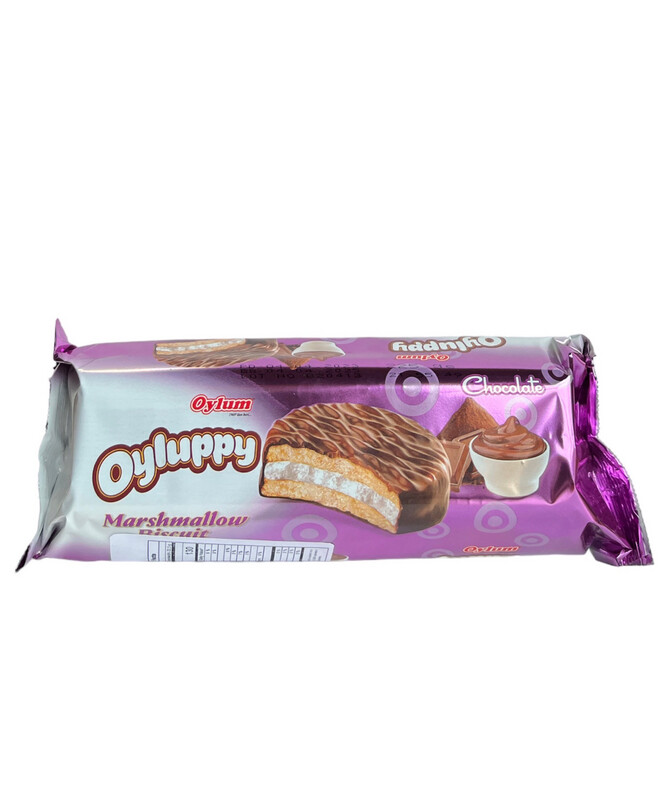 Oyluppy Dark chocolate Coated Sandwich Biscuits With Marshmallow 12x200g
