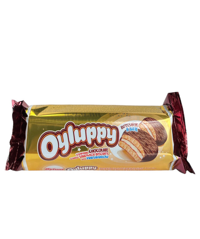 Oyluppy Milk Chocolate Coated Sandwich Biscuits With Marshmallow 12x200g