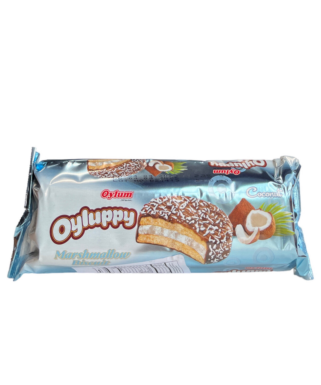Oyluppy Coconut Coated Sandwich Biscuits With Marshmallow 12x