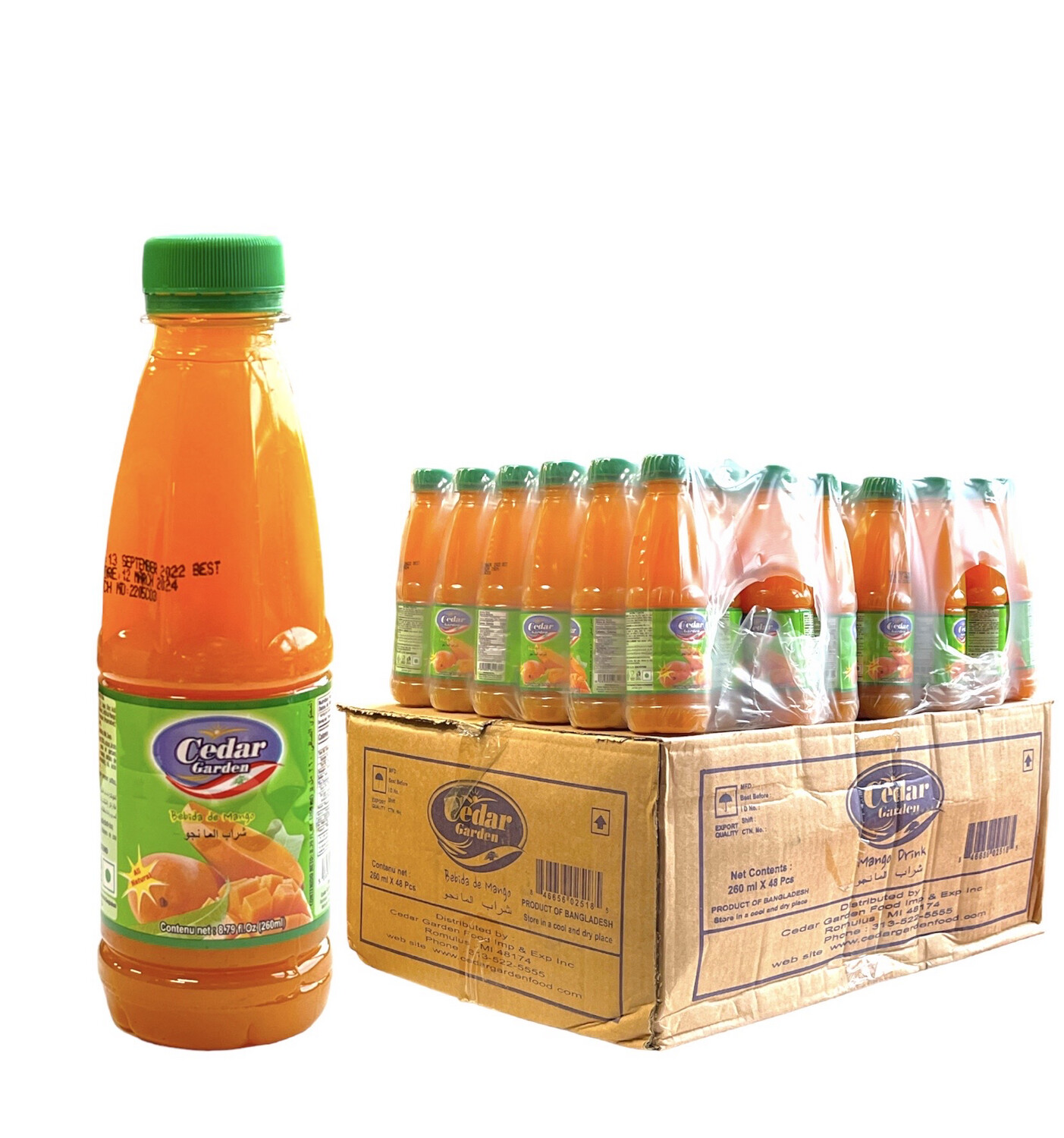Cedar Garden Mango Juice 48x260ml