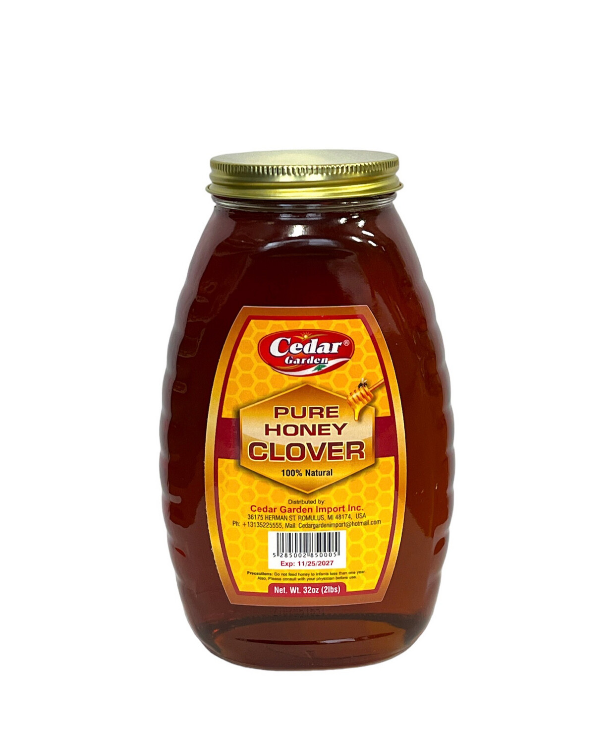 Cedar Garden Food Pure Honey Clover 12x1lb