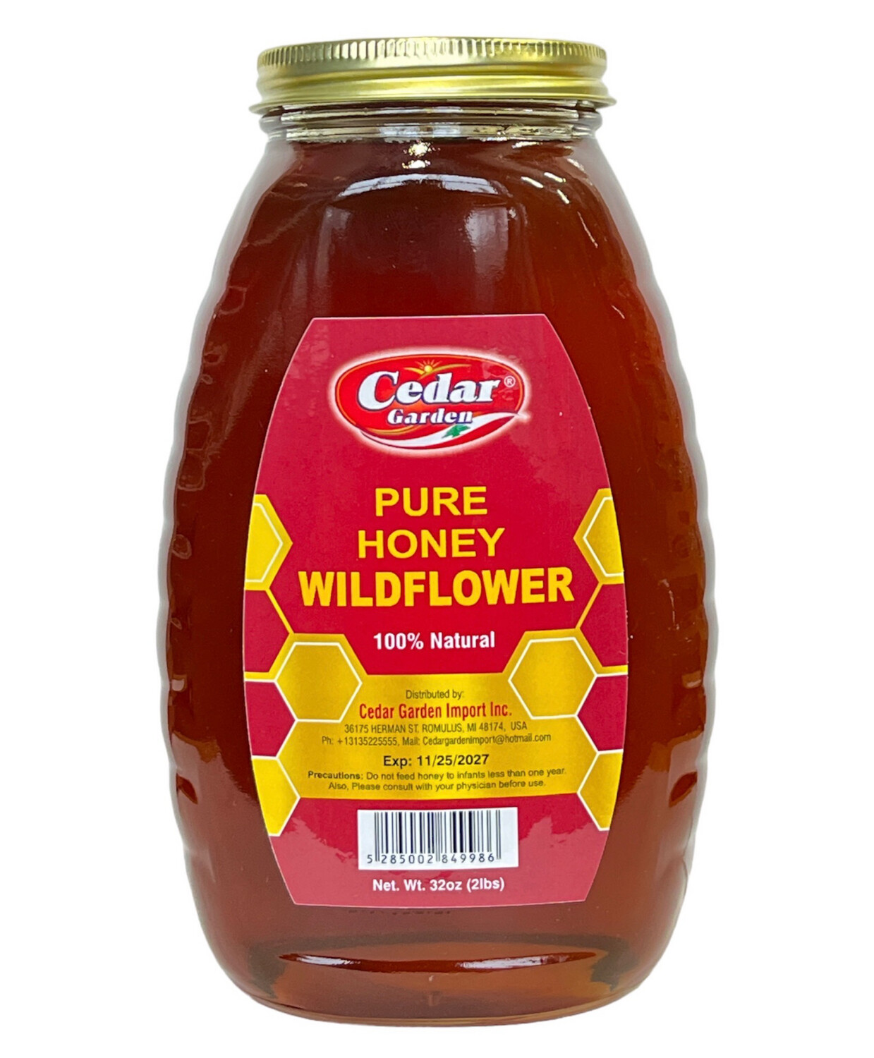 Cedar Garden Pure Wildflower Honey 12x2lb