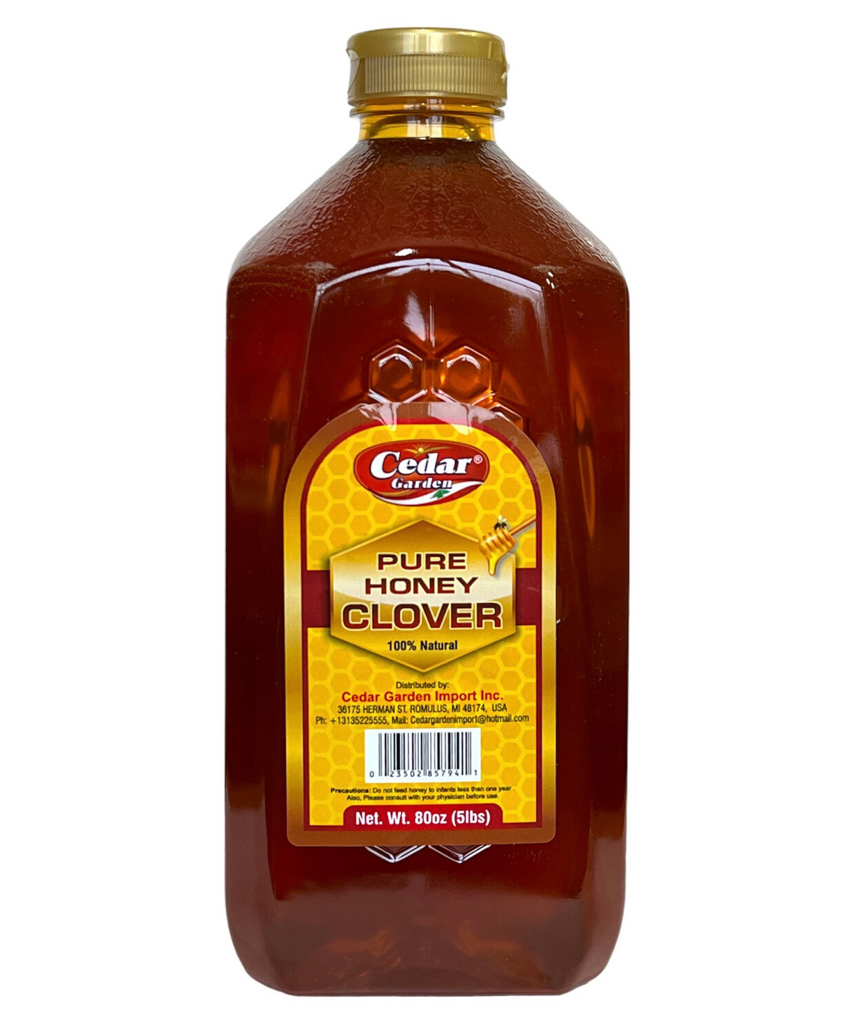 Cedar Garden Pure Clover Honey 6x5lb