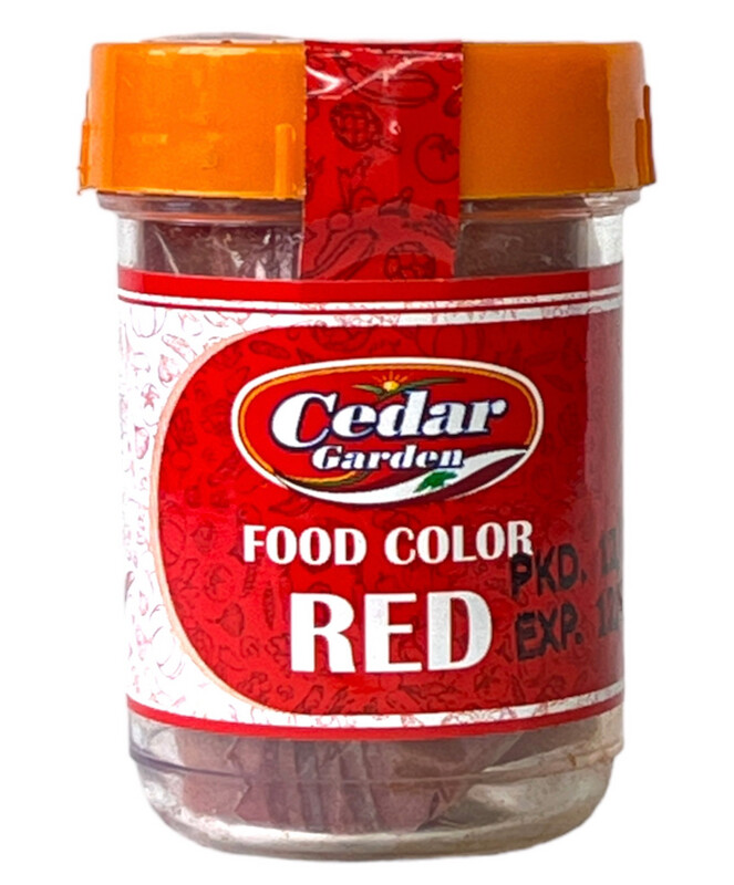 Cedar Garden Red Food Coloring 12x25gm