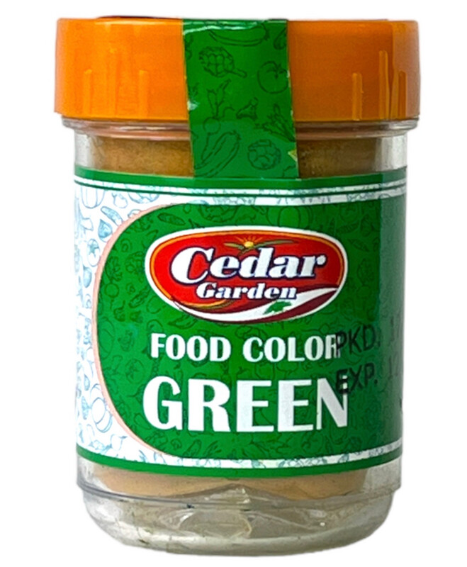 Cedar Garden Green Food Coloring 12x25mg