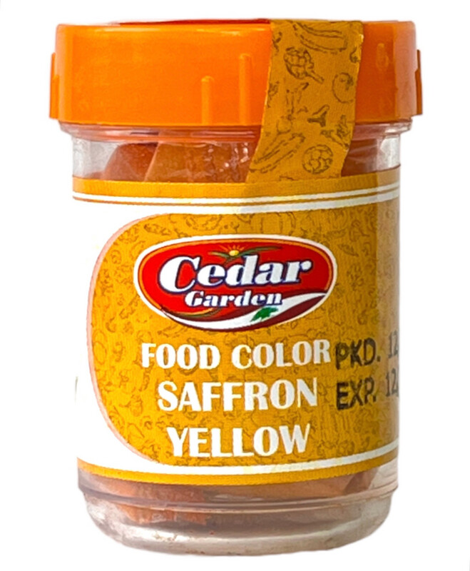Cedar Garden Food Saffron Yellow Food Coloring 12x25g