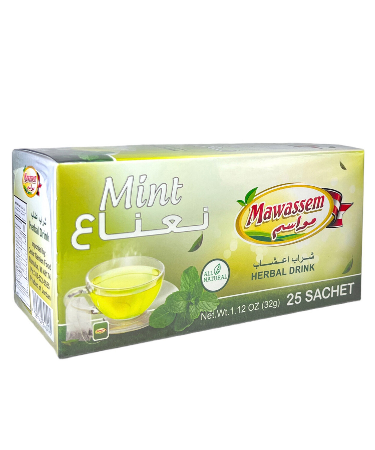 Mawassem Mint Herbal Tea 24x50gx25b