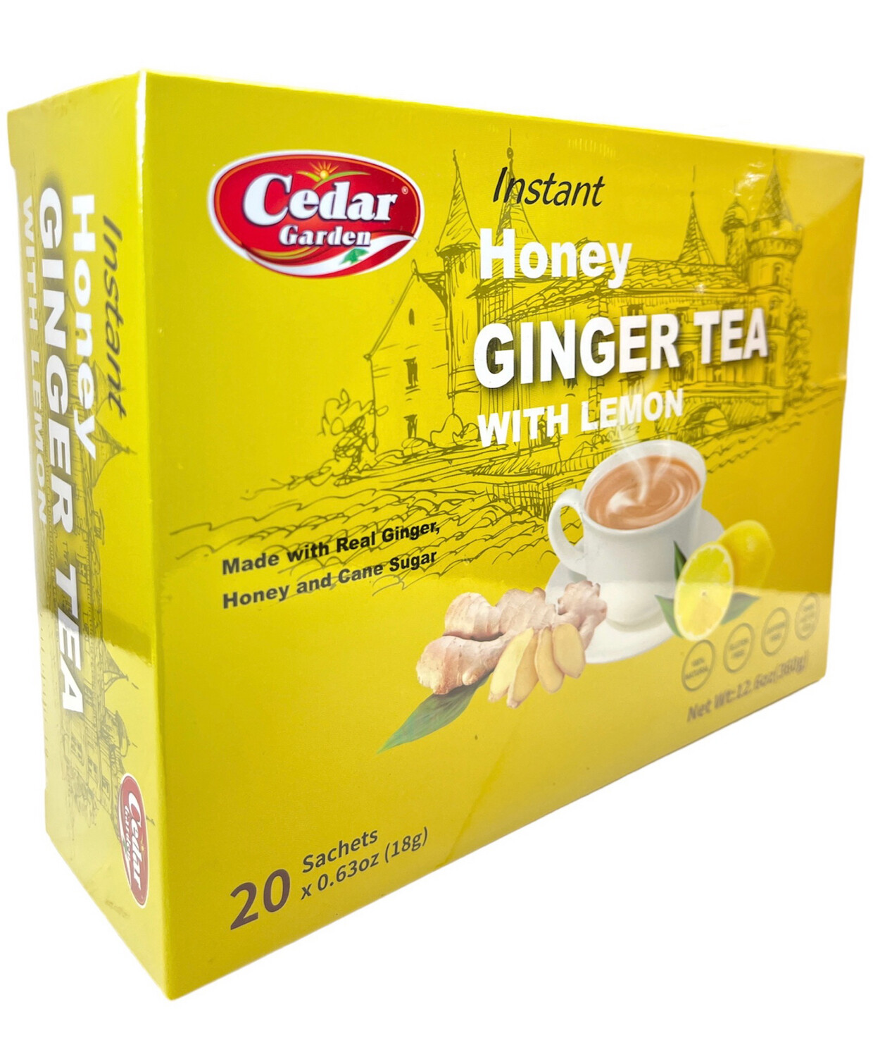 Cedar Garden Instant Honey Ginger Tea With Lemon 24x360g