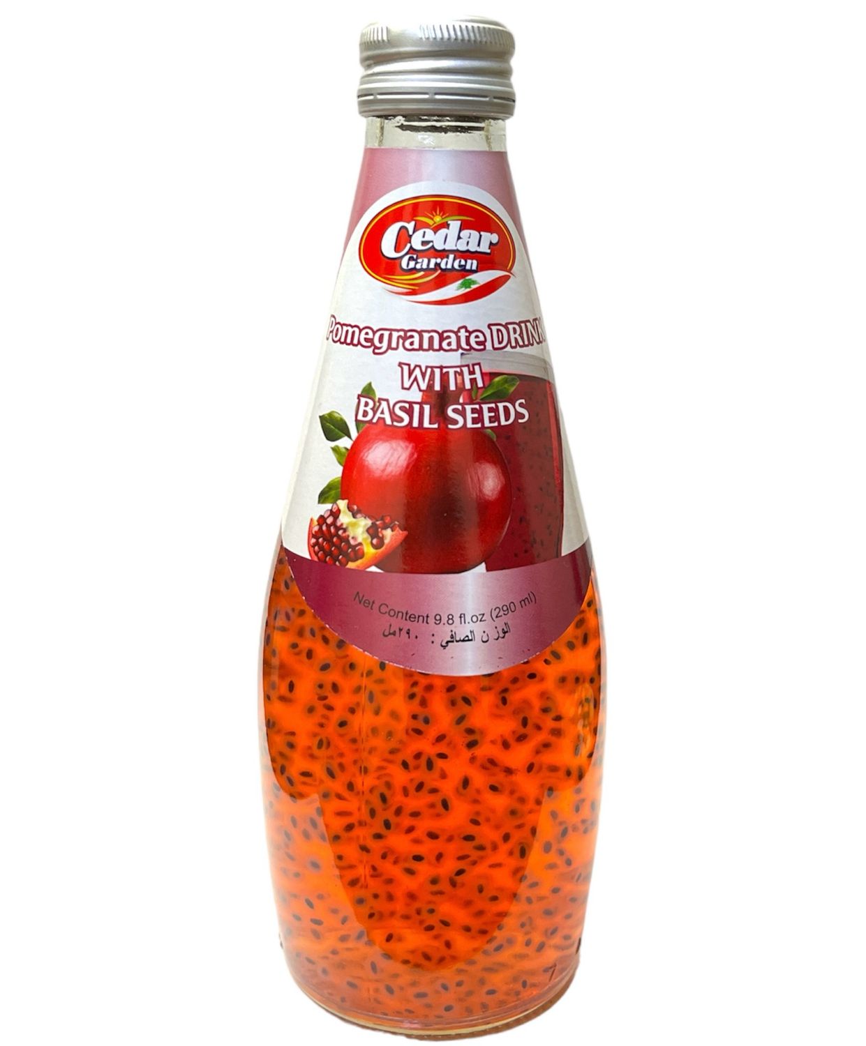 Cedar Garden Pomegranate Drink With Basil Seeds 24x290ml