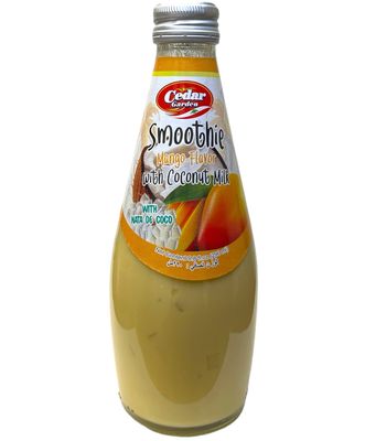 Cedar Garden Smoothie Mango Flavor With Coconut Milk And Mango Cubes 24x290ml