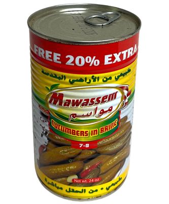 Mawassem Pickled Cucumber Count 7/9 24x1lb