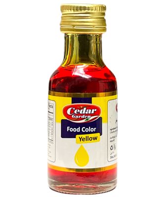 Cedar Garden Yellow Liquid Food Coloring 12x28ml