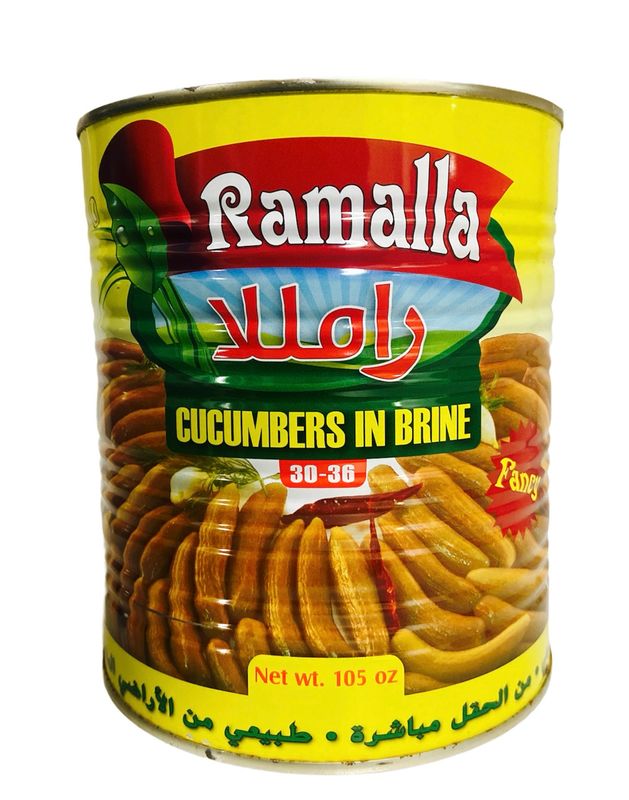 Ramalla Pickled Cucumbers Count 30/36 6x6lb