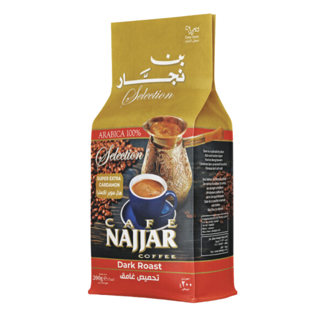 Najjar Coffee Dark Roast With Super Extra Cardamom 10x450g