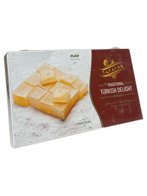 Safalar Traditional Turkish Delight Original Plain 12x8.8oz (250g), 140