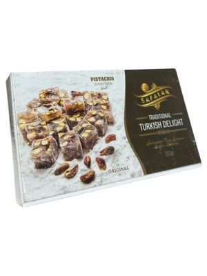 Safalar Traditional Turkish Delight Pistachio 12x8.8oz (250g), 140
