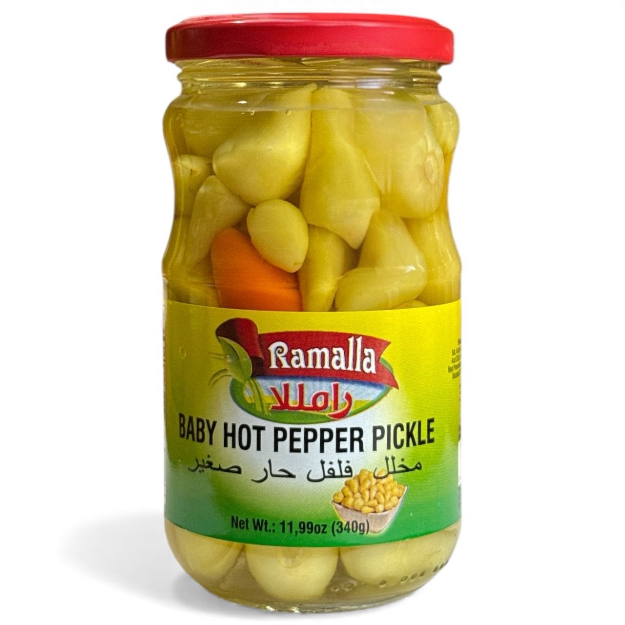 Ramalla Baby Hot Pepper Pickles 12x340g