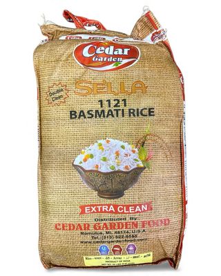 Cedar Garden Sella 1121 Basmati Rice (Extra Clean) 20lb