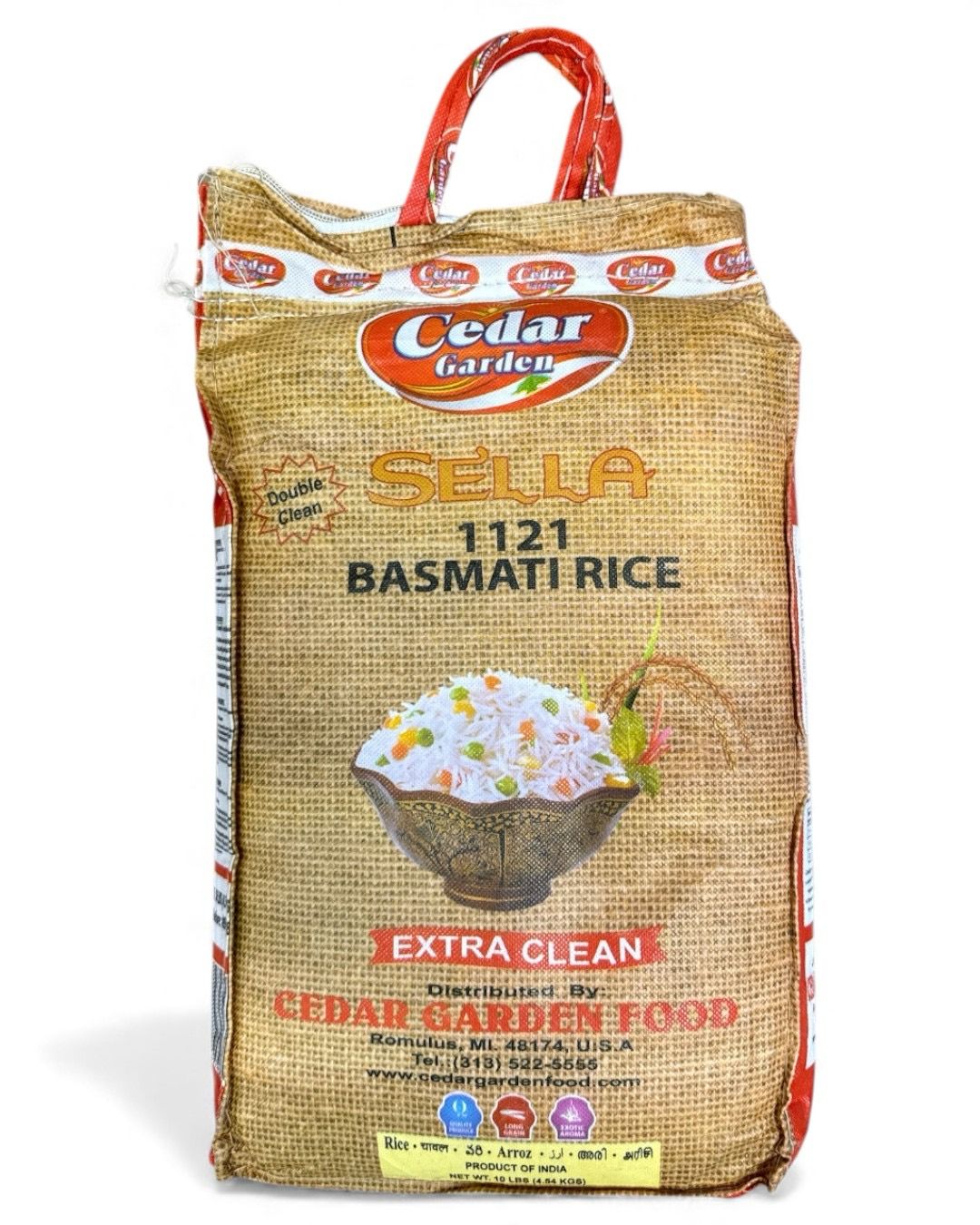 Cedar Garden Sella 1121 Basmati Rice (Extra Clean) 10lb