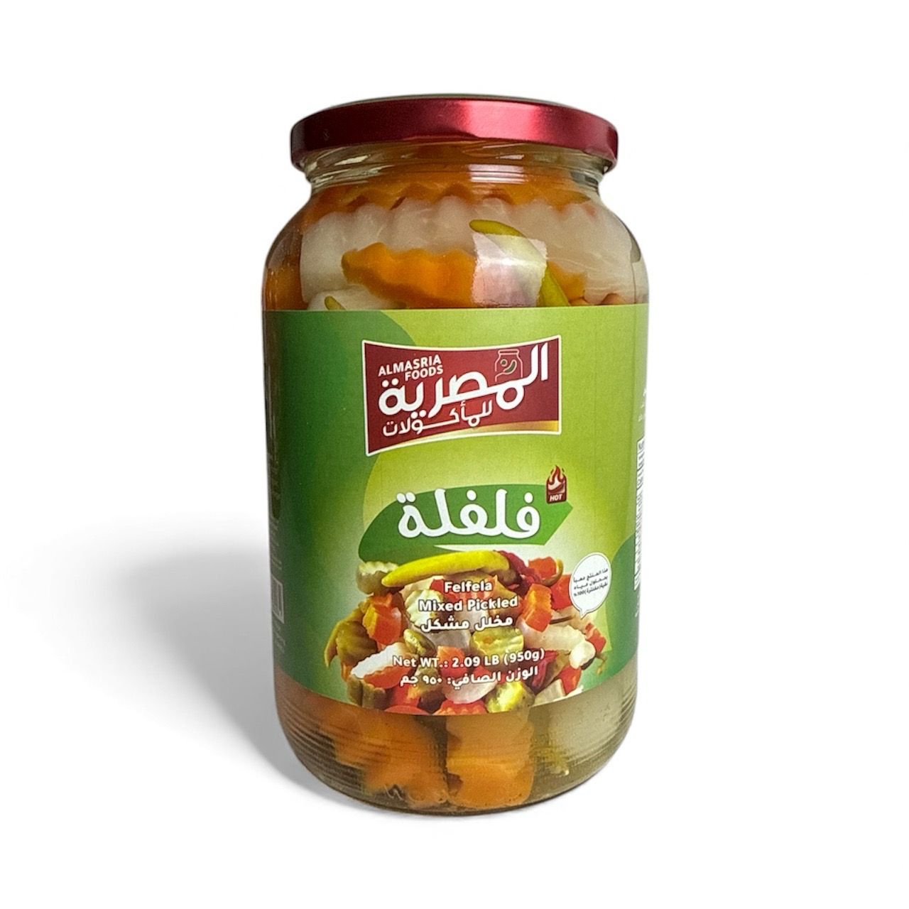 Al Masria Foods Mixed Pickles (Felfela) 12x950g