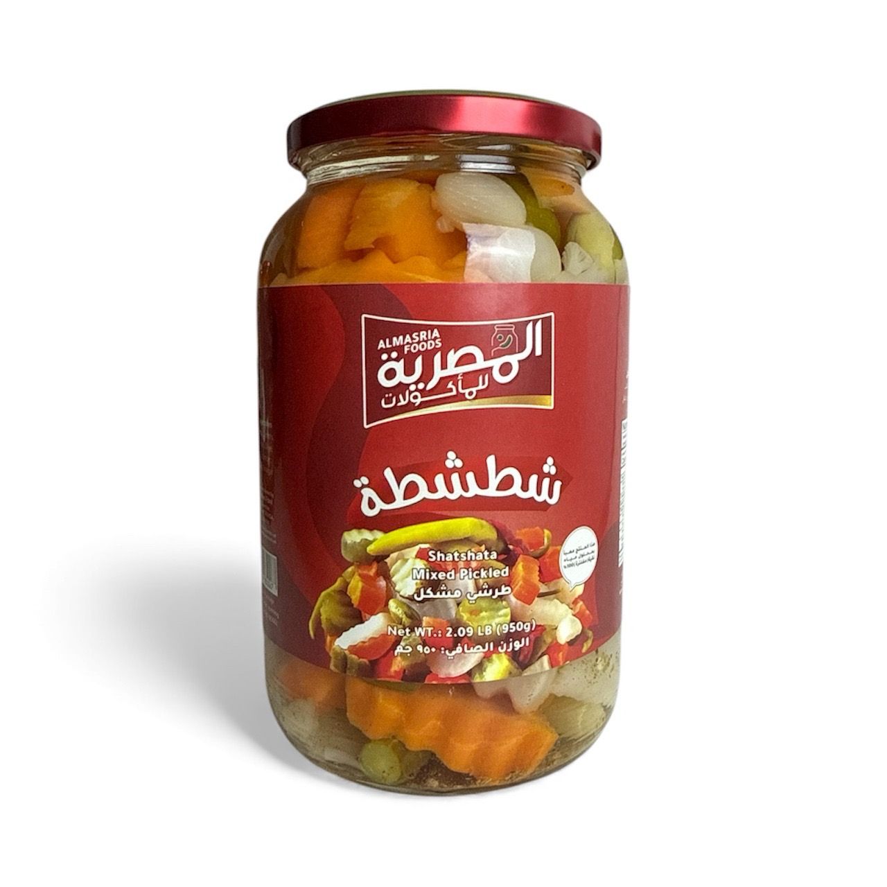 Al Masria Foods Mixed Pickles (Shatshata) 12x950g