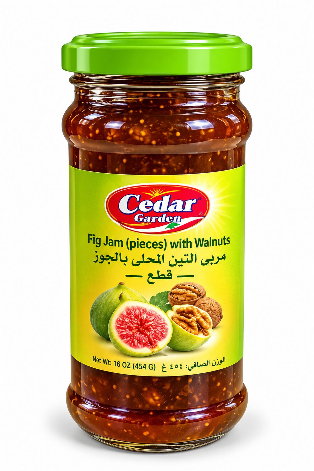 Cedar Garden Fig Jam Pieces With Walnuts 12x450g