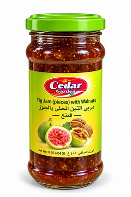 Cedar Garden Fig Jam Pieces With Walnuts 12x450g