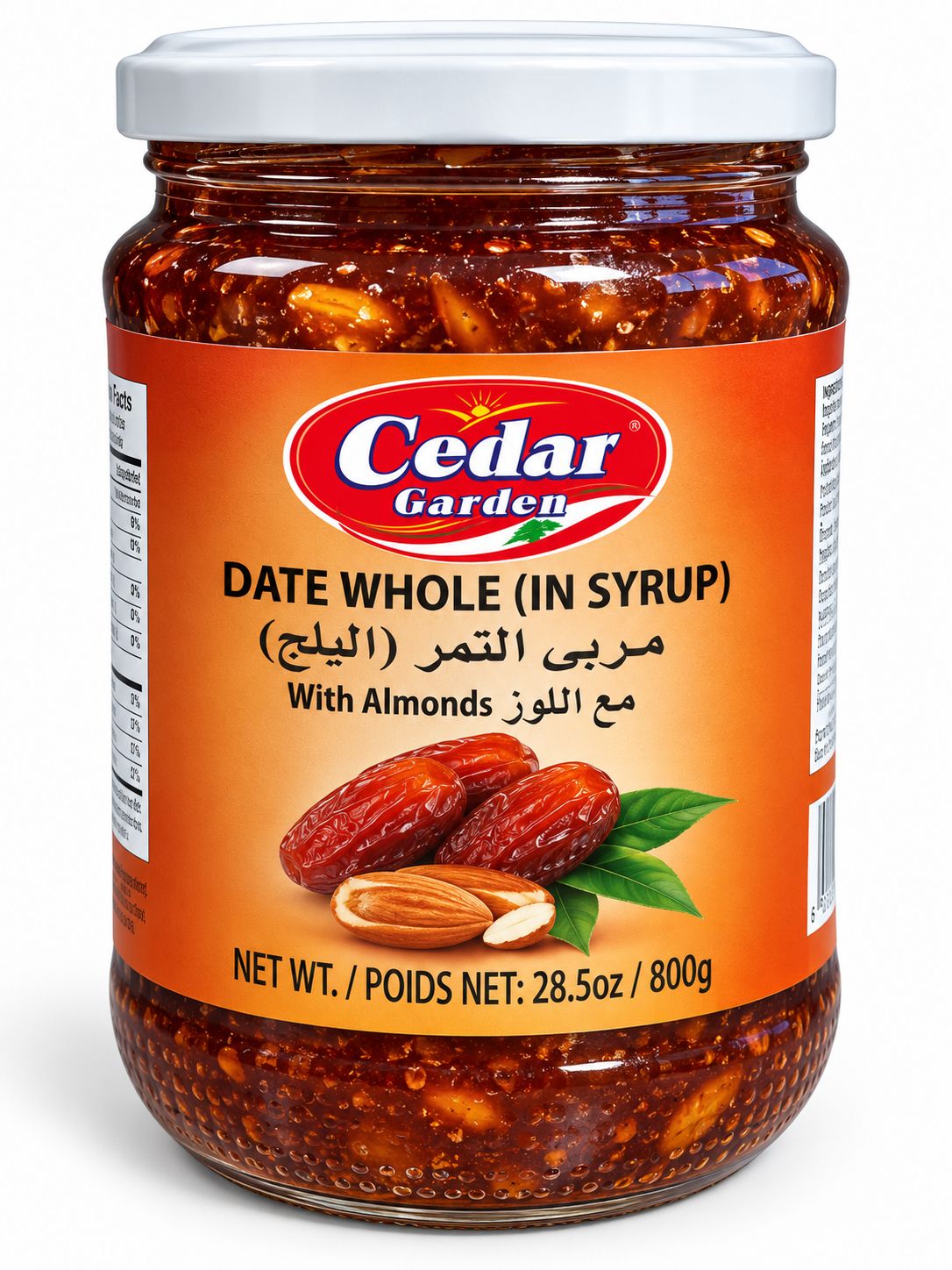 Cedar Garden Whole Date Jam With Almonds 12x800g