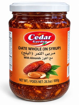 Cedar Garden Whole Date Jam With Almonds 12x800g