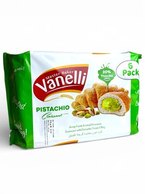 Vanelli Croissant With Pistachio Cream Filling (6 Pack)