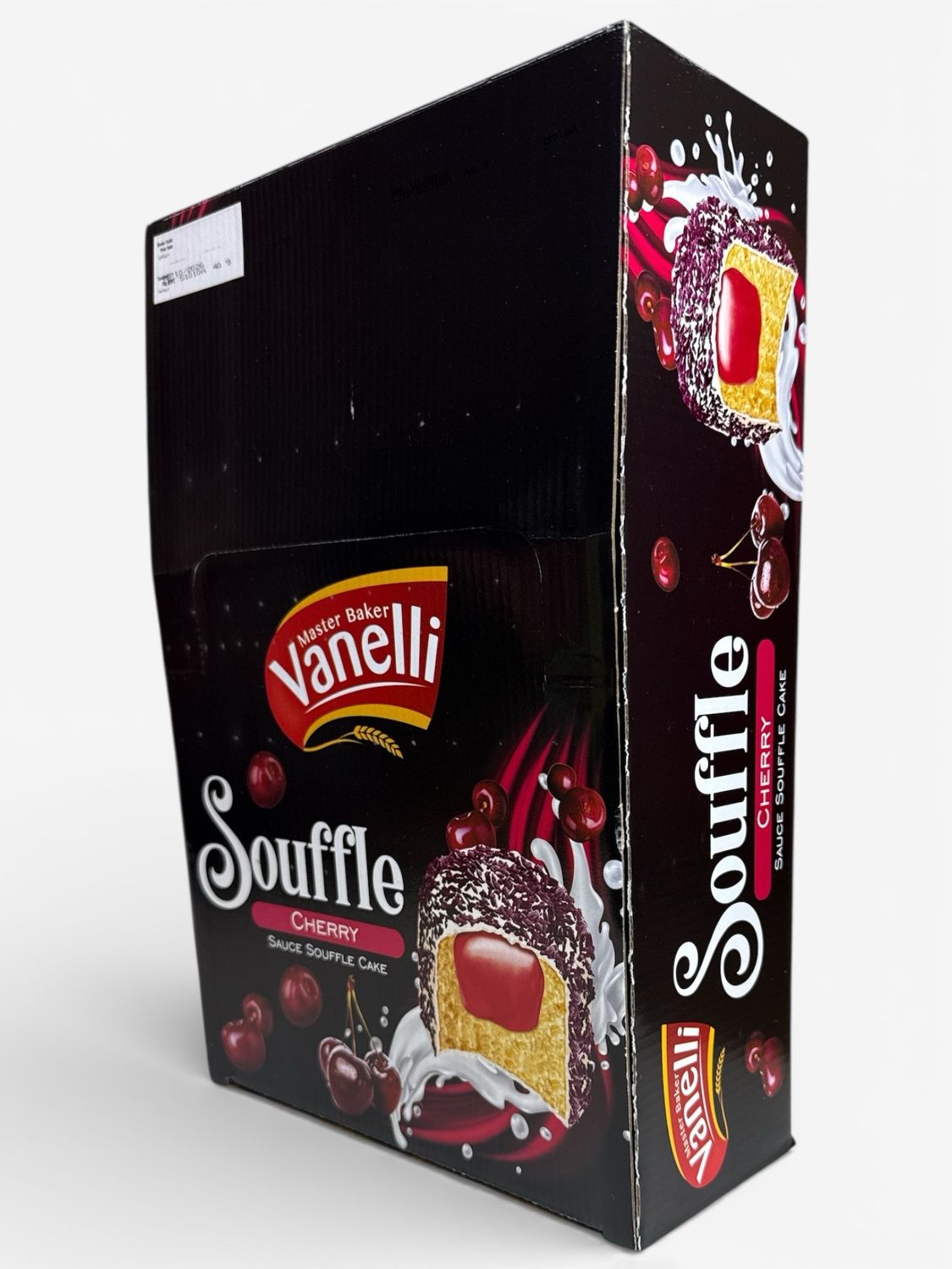 Vanelli Souffle Cake With Cherry Sauce