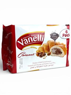 Vanelli Croissant With Chocolate And Hazelnut Cream Filling (6 Pack)