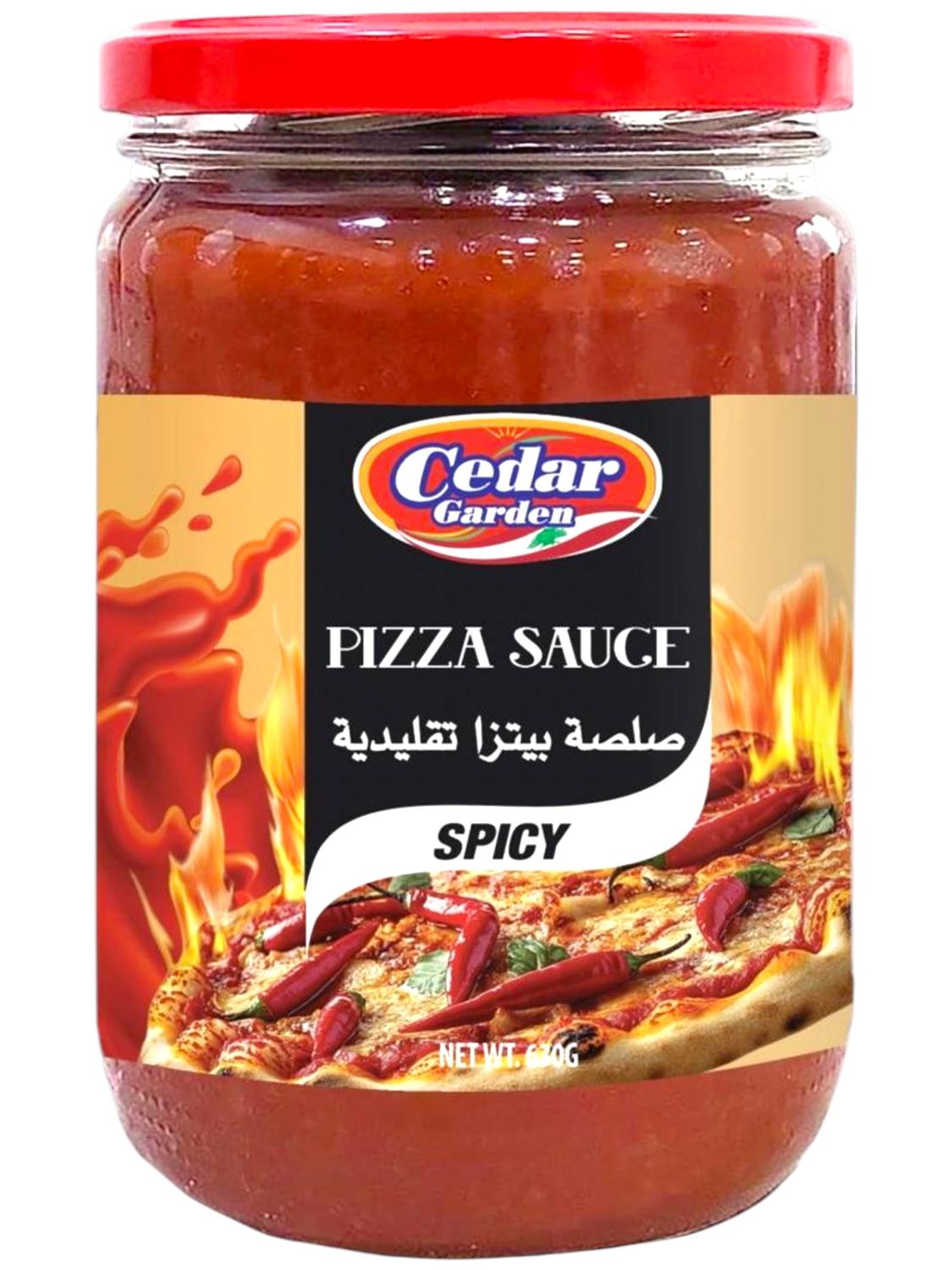 Cedar Garden Pizza Sauce (Spicy) 24x630g