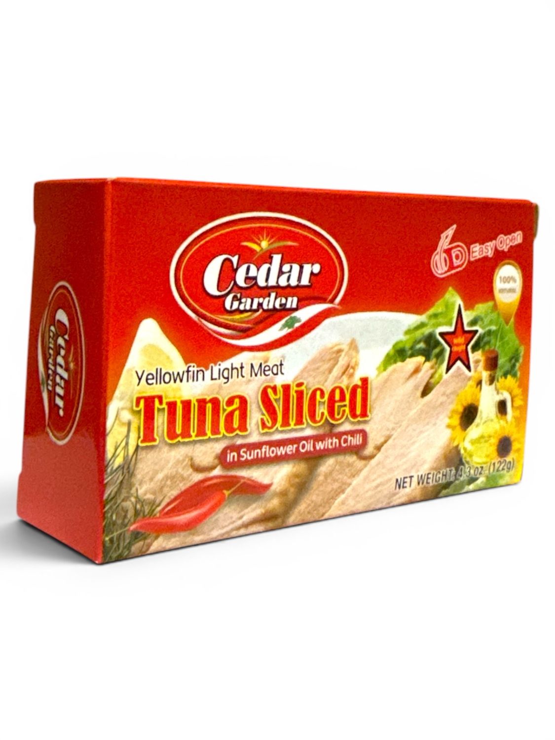 Cedar Garden Tuna Sliced Fillet With Sunflower Oil &amp; Chili