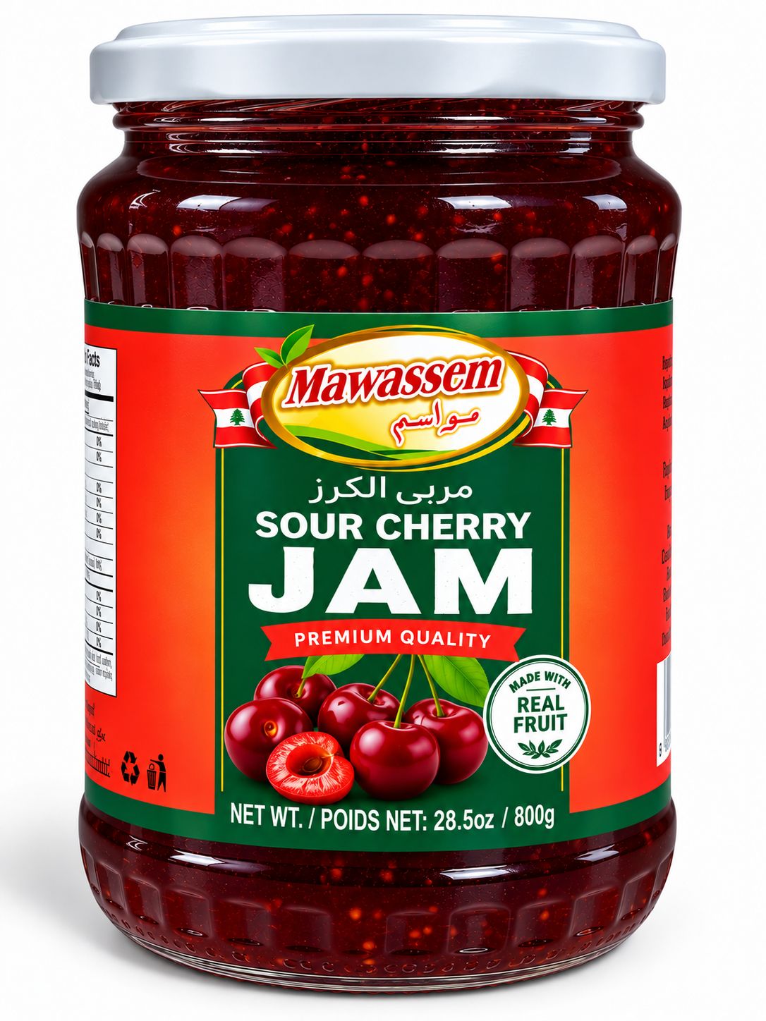 Mawassem Sour Cherry Jam 12x800g