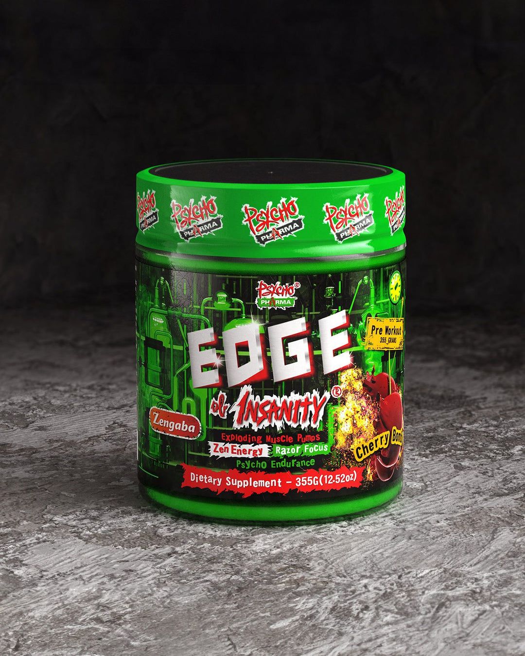 Psycho Pharma Edge of Insanity Pre-workout  - cherry bomb