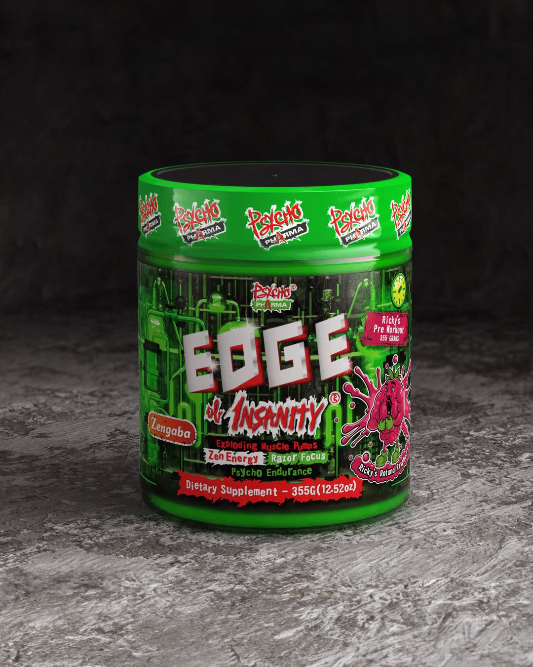 Psycho Pharma Edge of Insanity Pre-workout  - Ricky&#39;s rotund raspberry