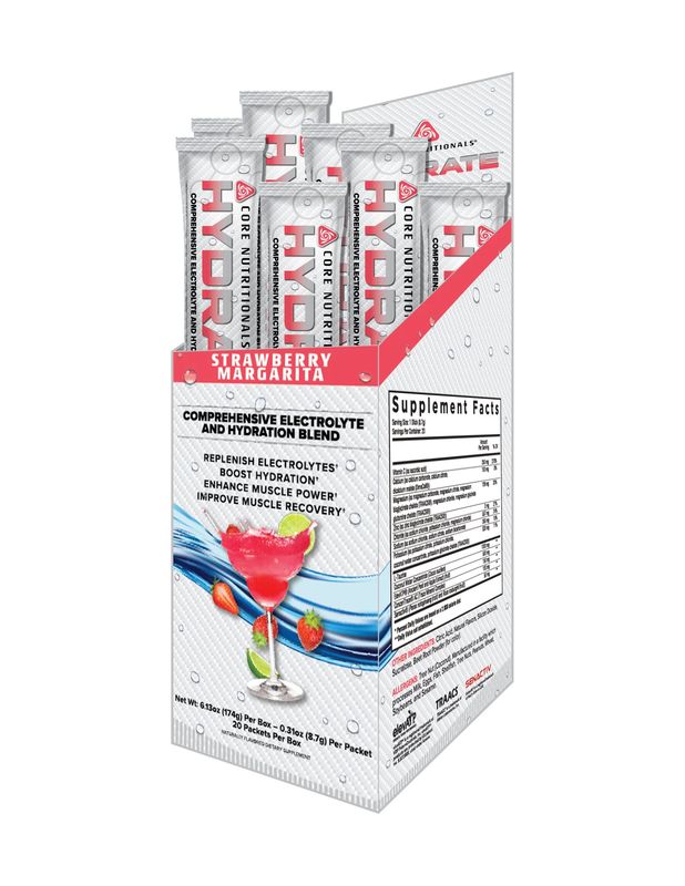 Core Nutritionals Hydrate (20 packets) - strawberry margarita