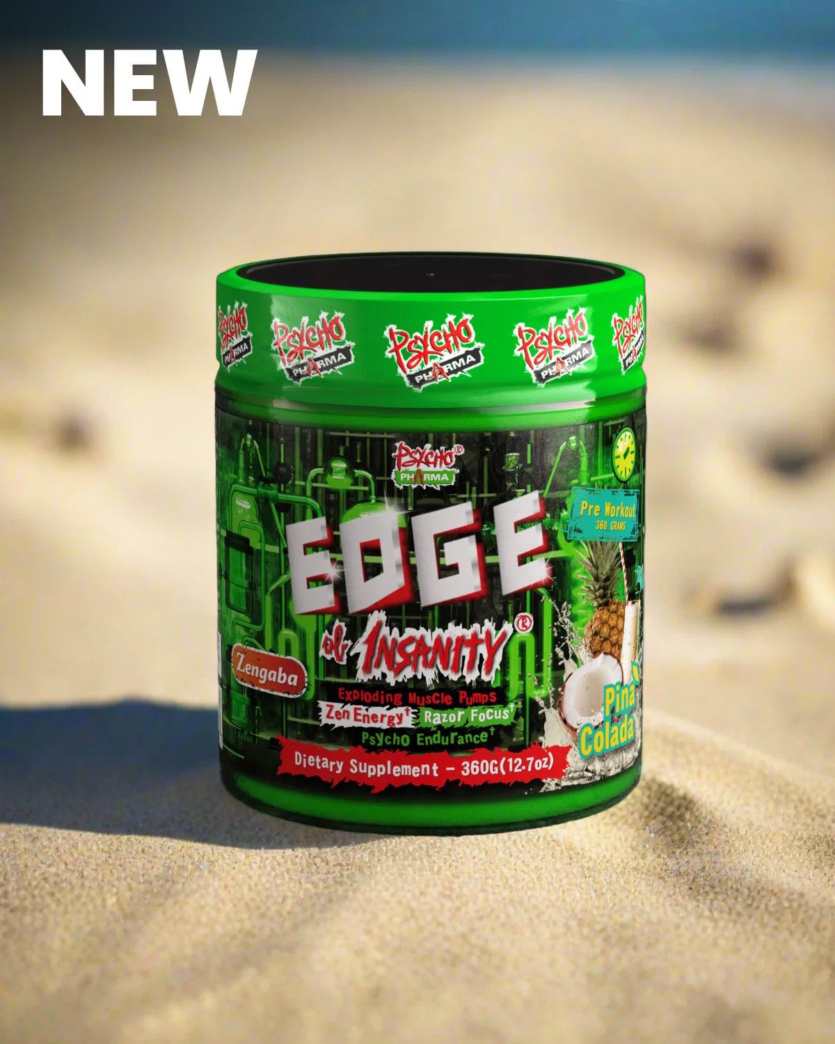 Psycho Pharma Edge of Insanity Pre-workout  - piña colada